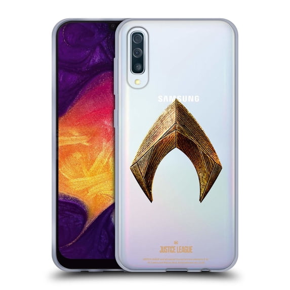 Head Case Designs Officially Licensed Justice League Movie Logos Aquaman Soft Gel Case Compatible with Samsung Galaxy A50/A30s (2019)