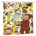 thumbnail image 3 of Shower Curtain Cartoon Art Bath Shower Curtains with 12 Hooks, Waterproof Washable Polyester Bathroom Home Decor Set 72x72 Inch, Plastic, 3 of 8