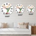 thumbnail image 4 of Designart 'Blossoming Hyacinth In Spring' Traditional Wall Clock, 4 of 5