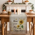 thumbnail image 2 of Table Runner 72 Inches Long for Kitchen Dining, Sunflower Dresser Scarf Farmhouse, Dining Table Decorations for Wedding/Parties, Vintage Botanical 18 x 72 In, 2 of 8