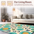 thumbnail image 2 of ODIKA 4'x6' Machine Washable Non-Slip Area Rug, Vibrant Nautical Motifs with Color Palette High Traffic Rug with Pad, Beige, 379004, 2 of 8