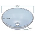 thumbnail image 5 of Polaris Sink P106A Aqua Colored Glass Vessel Sink, 5 of 5