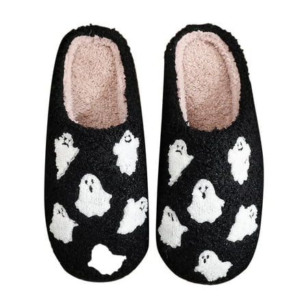 

Xboschi Womens Cozy Slippers Couple Models Winter Fashion Pattern Slippers Men And Women Comfortable Home Warm Slippers