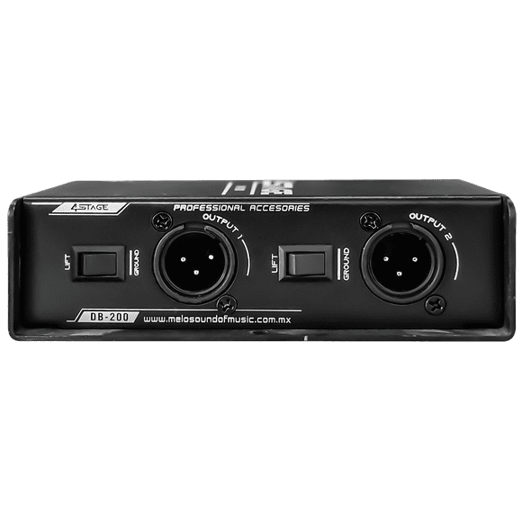 Caja directa Melo DB-200 pasiva doble 2 canales