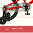 thumbnail image 6 of Kids Bike,14 16 18 Inch Children Bikes for Boys Girls Age 3-10 Years with Training Wheels, Handbrake, Basket, Kids Bicycle Cyan/Red, 6 of 11