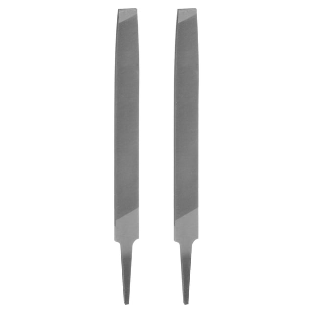 Uxcell 2 piezas Lima de Molino 6 Pulgadas 3.3mm Lima Plana de Corte Simple de Acero al Carbono para Desbarbar y Remover Material