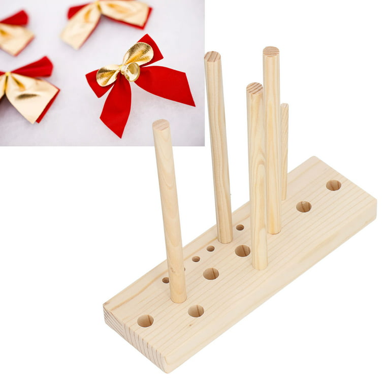 Craft Bow Maker, Make Various Sizes Bows Multipurpose Round Wooden Bow  Maker For Ribbon Gift Bows Party Decorations Hair Bows Maker