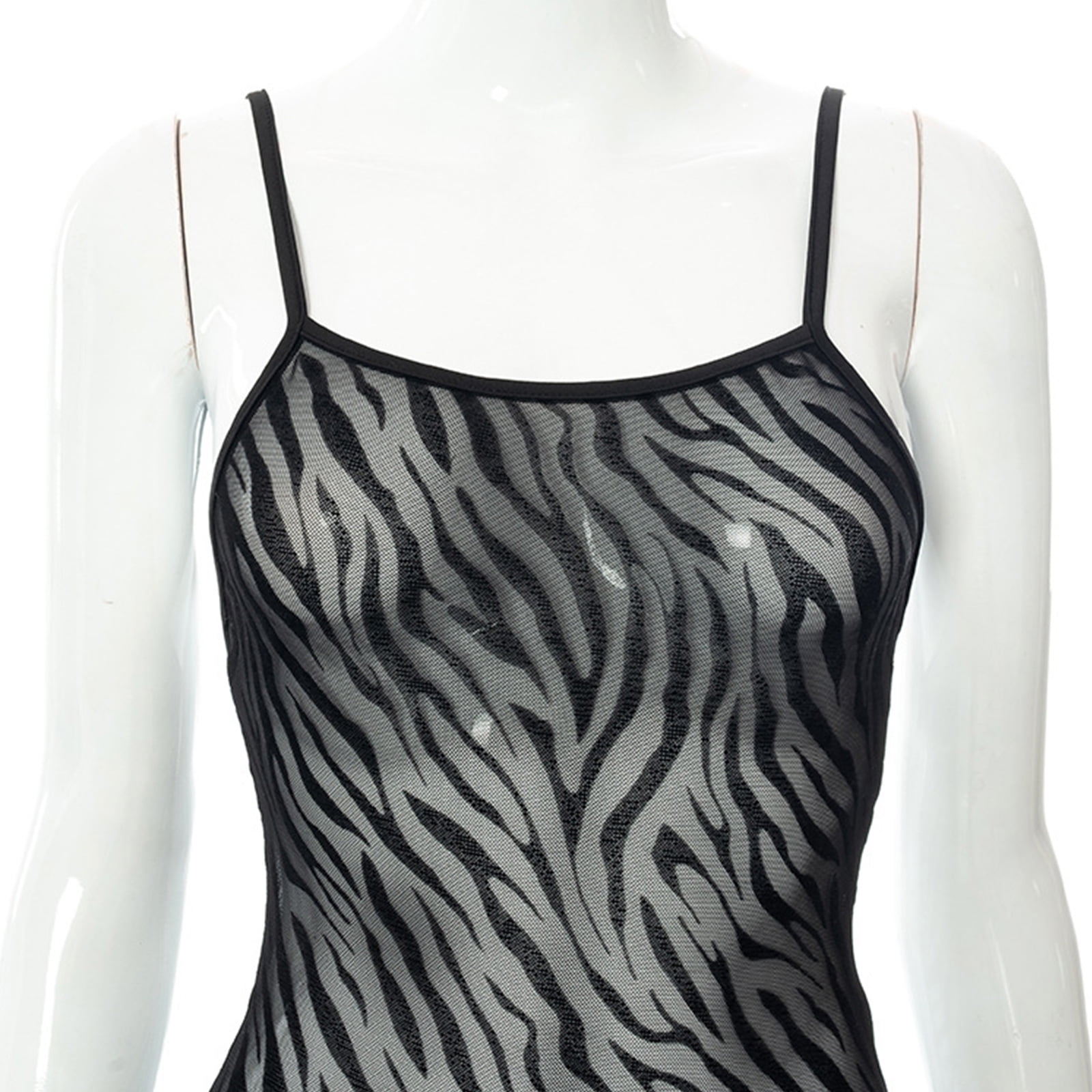 sheer zebra print top