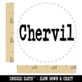 thumbnail image 2 of Chervil Herb Fun Text Self-Inking Rubber Stamp Ink Stamper - Purple Ink - Small 3/4 Inch, 2 of 7