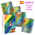 thumbnail image 1 of Cartas de Pokémon Vstar Vmax GX para niños, cartas de energía de batalla, 100-120, piezas, EX, alemán, francés, coreano, Pikachu, Charizard, Mewtwo, juguete de regalo Fivean unisex, 1 of 2