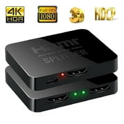 Full HD HDMI Splitter 1x2 Repeater Amplifier 3D 1080p Switch Box 1 in 2 out 4K
