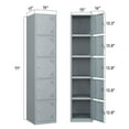 thumbnail image 3 of STANI Office Storage Lockers for Employees, 71" Slim Metal Storage Cabinet with 5 Door for School, Gym, Dormitory, Changing Room, 3 of 6