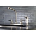 thumbnail image 2 of Kingston FB758DLSP Concord Two-Handle 4-Hole 8" Centerset Kitchen Faucet with Side Sprayer in Brushed Nickel, 2 of 5