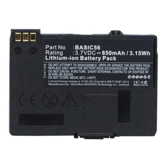 Batteries N Accessories BNA-WB-L1932 Credit Card Reader Battery - Li-Ion, 3.7V, 850 mAh, Ultra High Capacity Battery - Replacement for Way Systems BASIC56 Battery