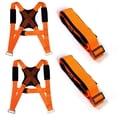 thumbnail image 3 of [2-Person Moving Straps] 2-Person Moving Straps with Thickened Vest Pad, Adjustable Securing Straps Safely Easily for Carry Furniture, Appliances, Mattresses, Heavy Objects Up to 800lbs, 3 of 8