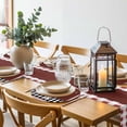 thumbnail image 6 of Fat Chef Round 13 Inch Placemats Set of 4, Red Gourmet Kitchen Red Black Buffalo Plaid HeatResistant Non Slip Place Mats for Dining Table, Wipeable Braided Kitchen Table Mats for Housewarming, 6 of 9