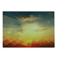 thumbnail image 2 of Abstract Cutting Board, Sunrise Sunbeams with Clear Sky Horizon Vector Image in Pixels Mosaic Art, Decorative Tempered Glass Cutting and Serving Board, Large Size, Multicolor, by Ambesonne, 2 of 5