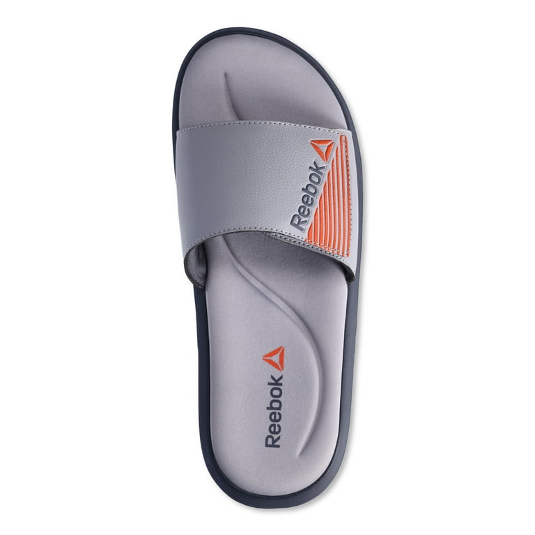 Reebok Men s Memory Foam Adjustable Slide Sandals Walmart