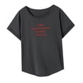 thumbnail image 2 of Camiseta para mujer con cuello redondo y manga corta informal para playa, senderismo, viajes XL, 2 of 8