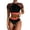 Black, variant on Gubotare Womens Bikini Swimsuits Women's Floral Print Spaghetti Strap Bikini Bathing Suit 2 Piece Swimsuits,Pink L