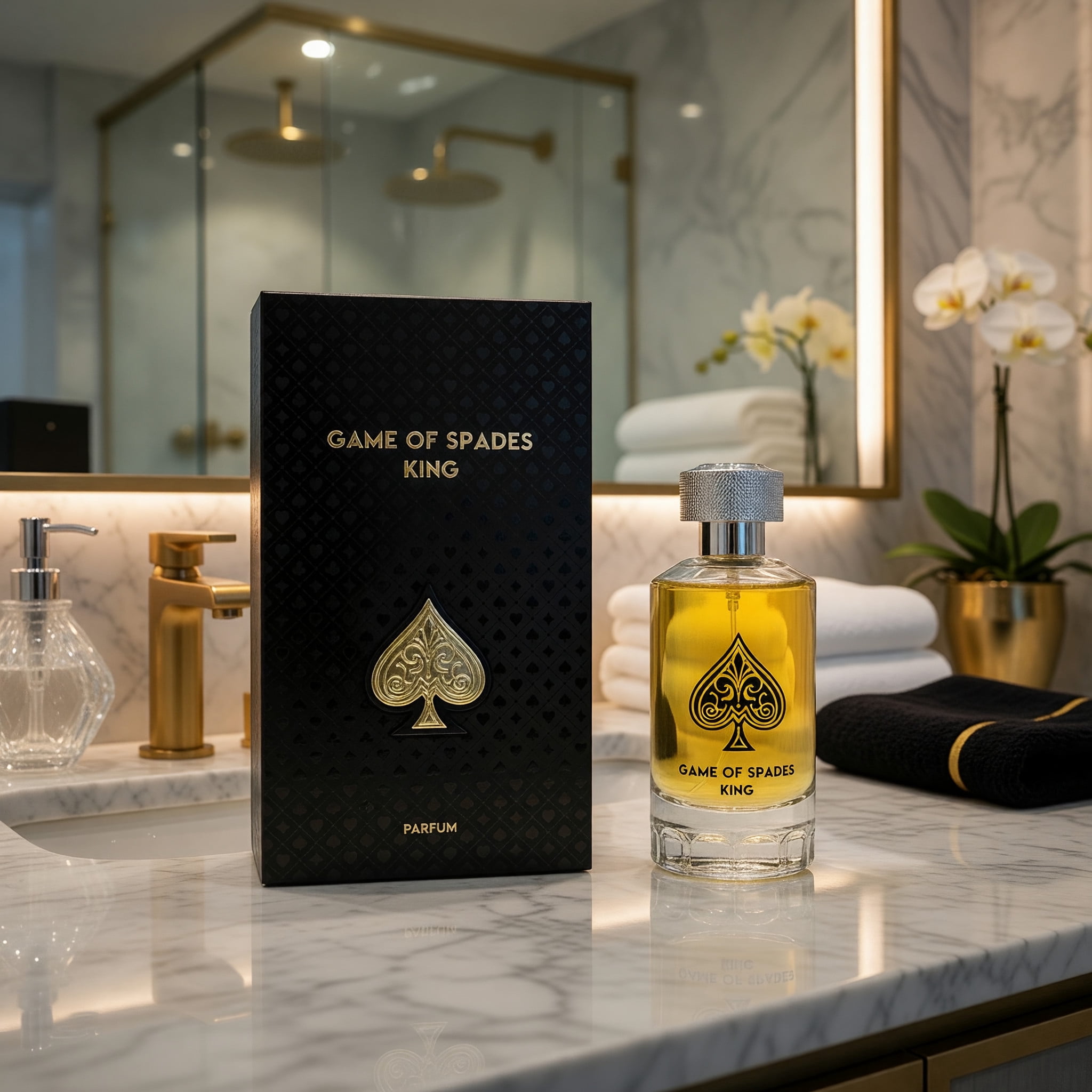 Jo Milano Game of Spades King Parfum, Unisex Fragrance, 3.4 fl oz Spray