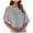 Grey, variant on OSOLU Solid Color Women Crew Neck Cropped T-Shirt Tee Tops Short Sleeve Loose Shoulder Crop Tee Tops Leisure Women Tops Dressy Casual