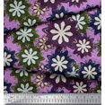 thumbnail image 3 of Soimoi Rayon Fabric Artistic Floral Print Sewing Fabric Yard 56 Inch Wide, 3 of 3