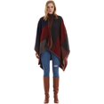 thumbnail image 2 of Châle Imprimé pour Femmes Poncho Ouvert à la Mode, 2 of 6