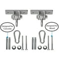 thumbnail image 2 of Heavy Duty Permanent Swing Hanger Brackets Set for Indoor and Outdoor Use, 2 of 5