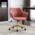 Duhome Modern Home Office Chair with Arm Mid Back Velvet Mid Century ...