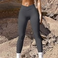 thumbnail image 4 of JJHGVB Ribbed Leggings Women Workout Leggings for Women Squat Proof Leggings for Women Comfy Pants for Women Loose Fit Womens Pants Work Pants for Women Comfortable Pants for Women Gray S, 4 of 6