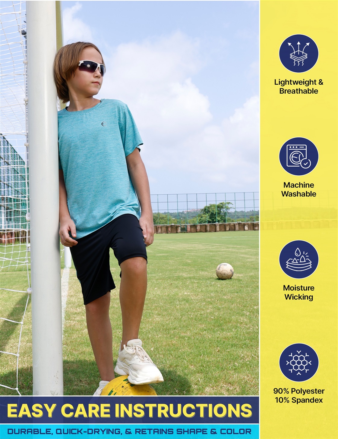 Essenclo Boys Athletic Performance 4-Piece Outfit Set photo 3