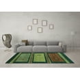 thumbnail image 3 of Ahgly Company Indoor Rectangle Abstract Turquoise Blue Modern Area Rugs, 2' x 3', 3 of 4