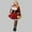 Red, variant on Lilgiuy Women's Charming Maid Outfit Cosplay Christmas Halloween Witch Costume Dress Streetwear