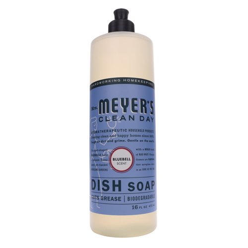 Mrs. Meyers Bluebell Liquid Dish Soap, 16 Oz