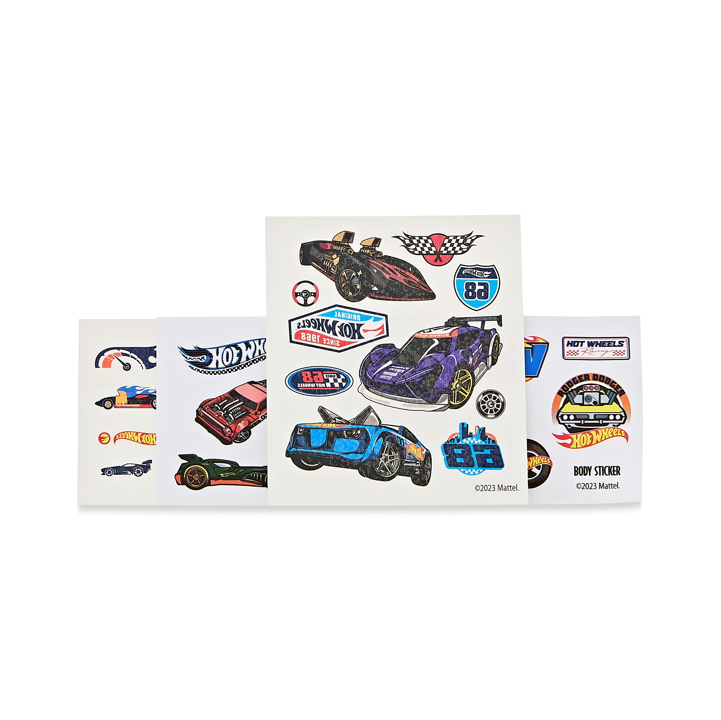 Hot Wheels Body Tattoo Sheet