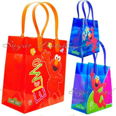 12 Elmo Party Favor Bags  Birthday Candy Treat Favors Gifts Plastic Bolsas De Recuerdo