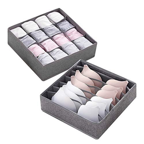 Kimiandy Foldable Closet Fabric Dresser Drawer Organizer Divider