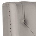 thumbnail image 2 of Safavieh London Retro Winged Tufted Headboard with Flat Nail Heads, Full, Taupe, 2 of 5