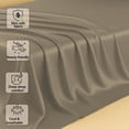 thumbnail image 3 of Amay Satin Silk Flat Sheet – RV King, Taupe– Smooth, Silky Bedding for Guest Room, Kids’ Room, Dorm, or Master Bedroom – Lightweight and Easy Care, 3 of 5