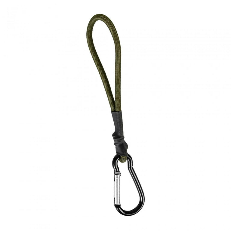 Bungee Cord with Carabiner Hook Bungee Strap for Tarpaulin Wire Racks Tents  Green 