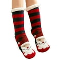 thumbnail image 2 of Jusqu'à 10 $ Bas Rouges d'Hiver Chaussettes de Noël Chaussettes de Sol Chaussettes de Neige Chaussettes de Lune Chaussettes en Peluche en Velours de Corail Chaussettes de Sommeil à la Maison Chaussettes de Tapis Couvre-Jambes, 2 of 4