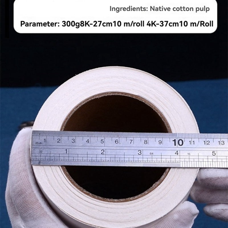 Cold Artist Master Watercolor Paper Roll Can Be Cut 4K Large & Thickening Cotton Pulp 37cmx10m Watercolor Paper,C