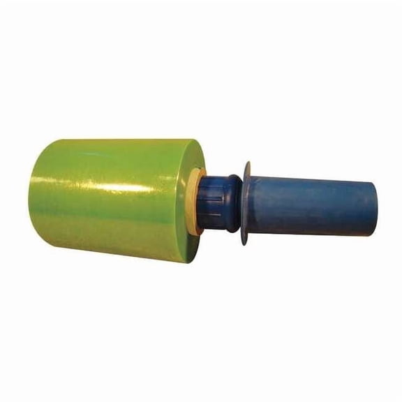 Stretch Wrap, 4" W x 1000 ft. L, 60 ga, Cast Style, Light Green, Light Duty