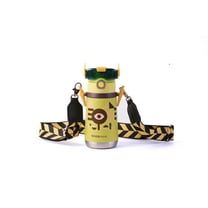 Cocosmile Robot Thermal Kids Water Bottle, Enjoy Durable Insulated Design, Kids Water Bottles for School Boys Girls, 316 Stainless Steel BPA-Free Thermal for Hydration on the Go (With Straw)