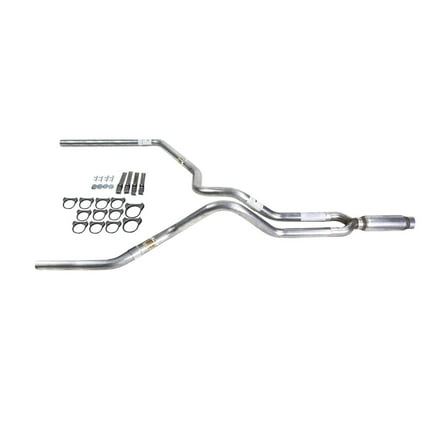 Truck Exhaust Kits - DIY dual exhaust system 2.5 SS pipe Glass Pack muffler