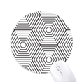 thumbnail image 1 of Hexagon Line Art Grain Illustration Pattern Mouse Pad Comfortable Game Office Mat, 1 of 2