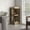Oak, variant on 46" Tall, 18.30 in Wide - Store Wine and Glassware - Corner in Living Area - Enhance Decor with Sleek Look