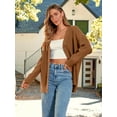thumbnail image 4 of GHSDFBB Women's Cardigan 2023 Open Front Oversized Button Lightweight Sweaters V Neck Loose Cardigans Knit Outwear, 4 of 7