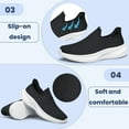 thumbnail image 4 of ShySun Mens Slip On Walking Shoes Non Slip Running Shoes Mesh Breathable Workout Shoes Lightweight Sneakers, 4 of 8
